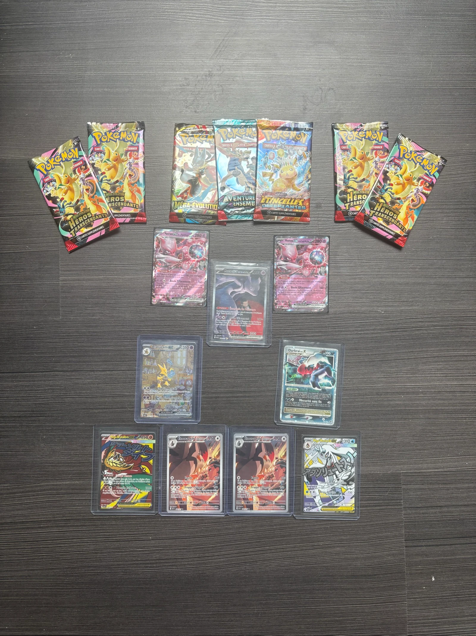 Lot Pokémon Mystère Spécial Mewtwo 🎁 Booster FR + Carte Rare garanti 